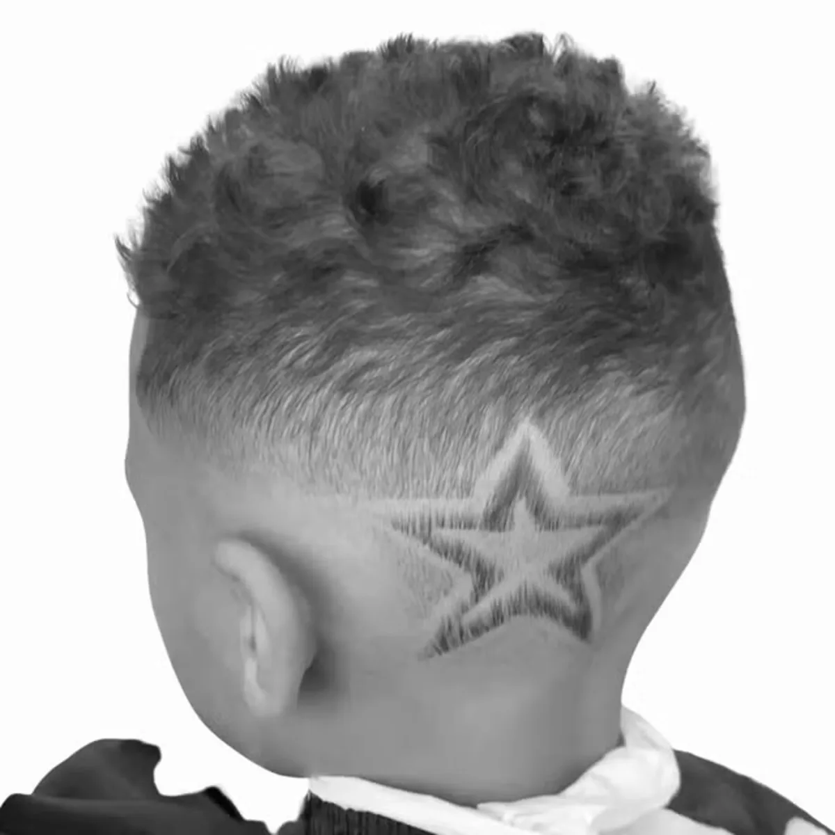 Clean fade with sharp edges